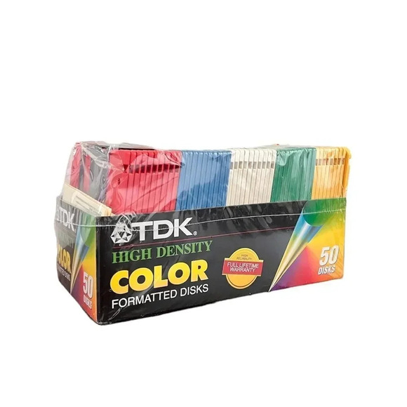 TDK High Density Color IBM Formatted Disks Pack of 50 - Picture 2 of 3